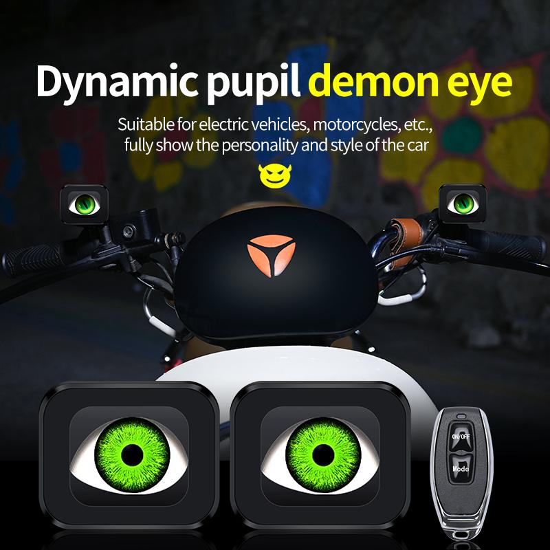 Devil Eye LED-Kit, 6 Modi für schwache Lichtverhältnisse, dynamische Autolichter, modifiziertes Eagle Eye-Licht, universeller Motorrad-Linsenscheinwerfer, 12 V, 24 V
