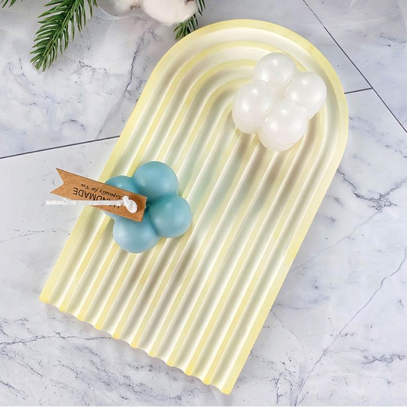 Striped Coaster Silicone Molds for Resin Casting Arch Door Coaster Tray Molds Epoxy Casting DIY Craft Cup Mat Resin Mold