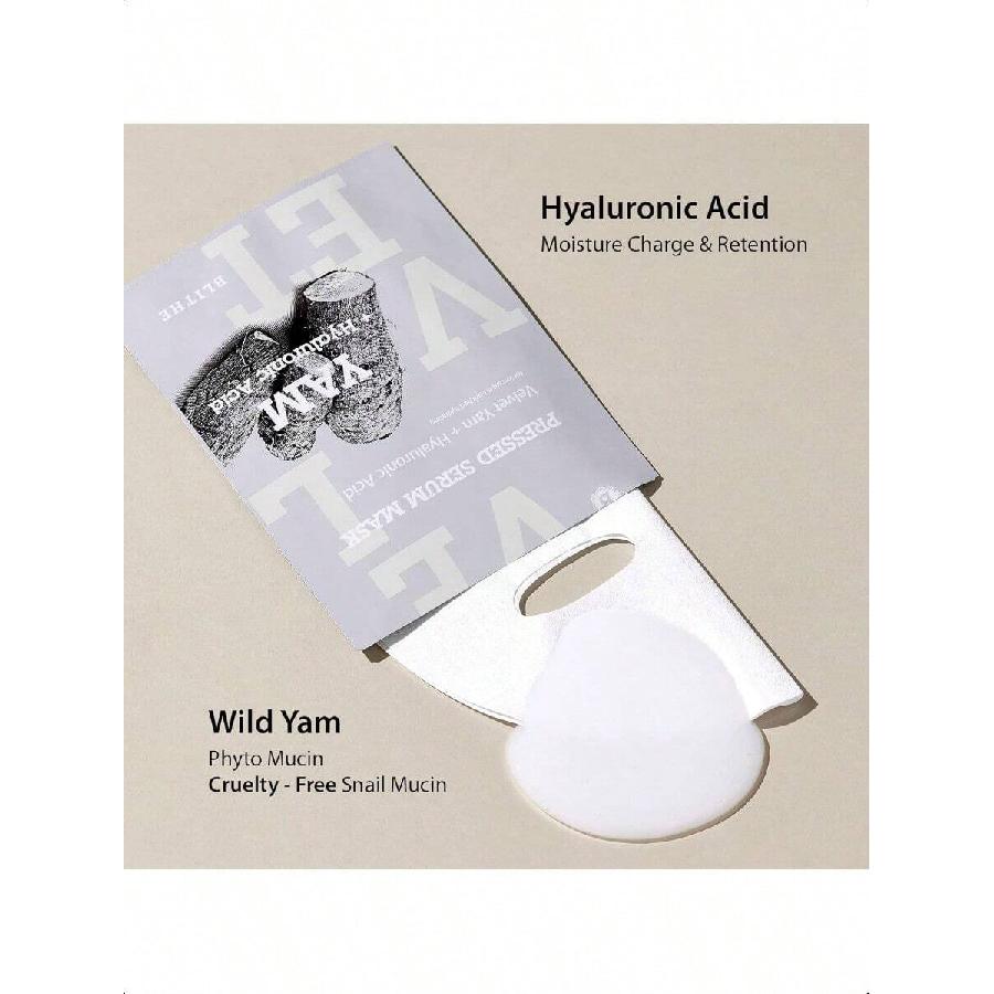Blithe Brightening Hydrogel Mask Pressed Serum Mask Velvet Yam Korean Sheet Mask  5ea - Brightening Hydrogel Mask Skin Care Hydrating
