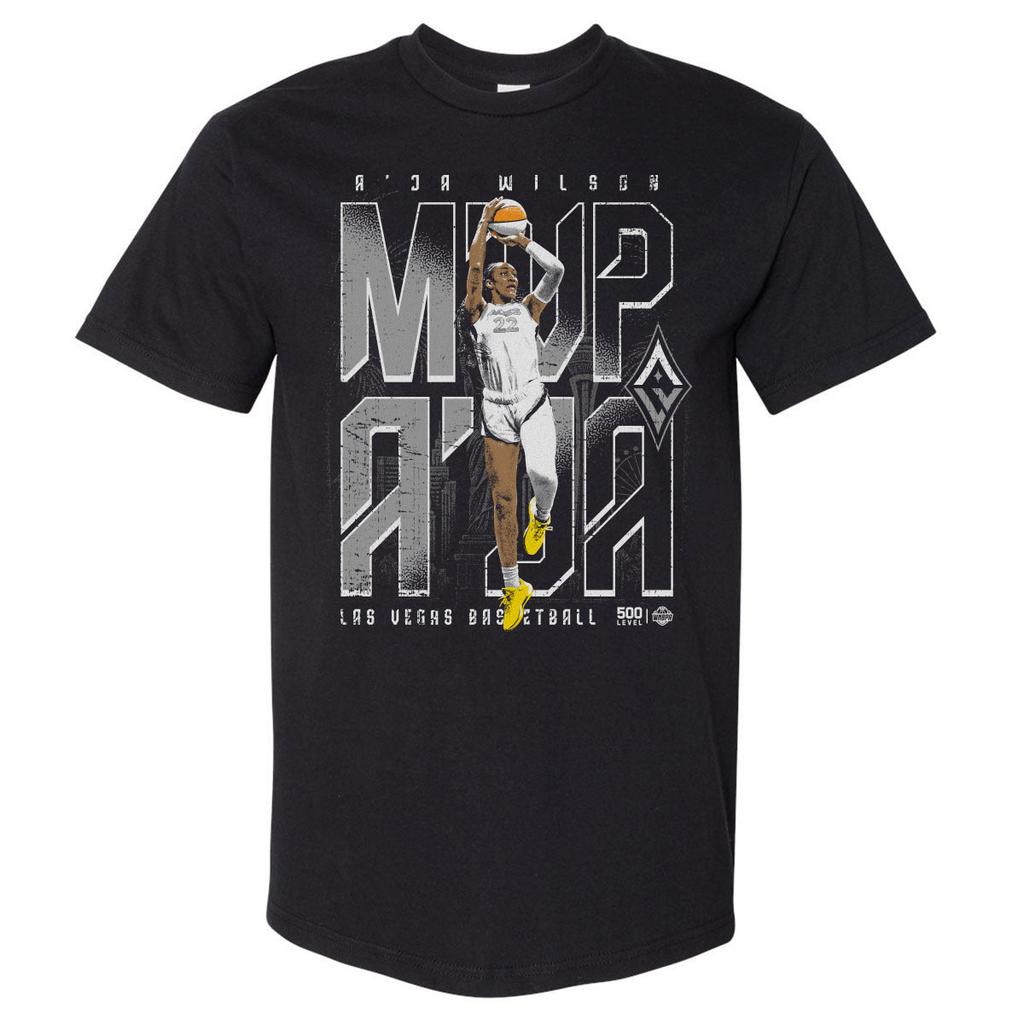 A'Ja Wilson Las Vegas Aces M'VP WHT Men's Kids Women's Unisex T-shirt Tee Tops