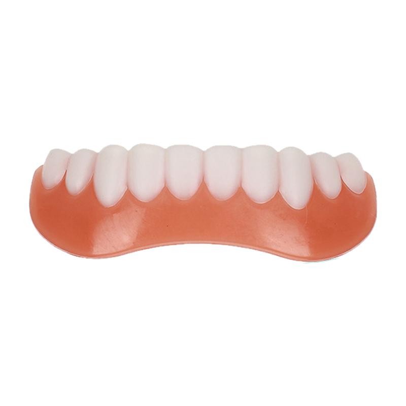 Silicone Fake Teeth Cover Upper&Lower False Tooth Dental Veneers Teeth Fausse