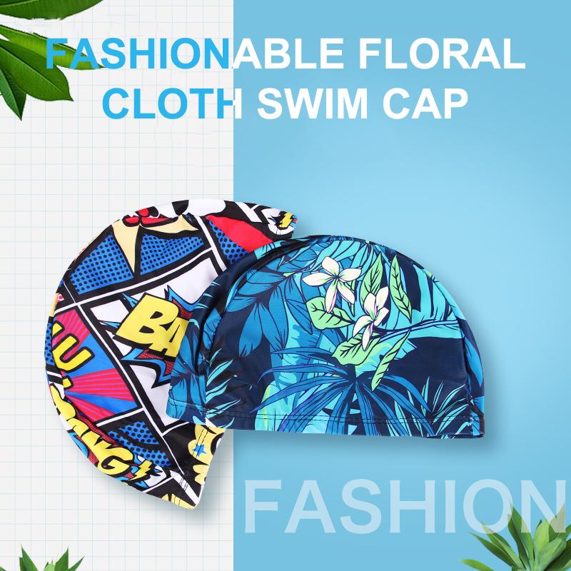 Waterproof Swimming Cap Protect Ears Long Hair Swim Pool Hat Sports Hat for Men Women with Ear Pockets High Elastic Bathing Caps