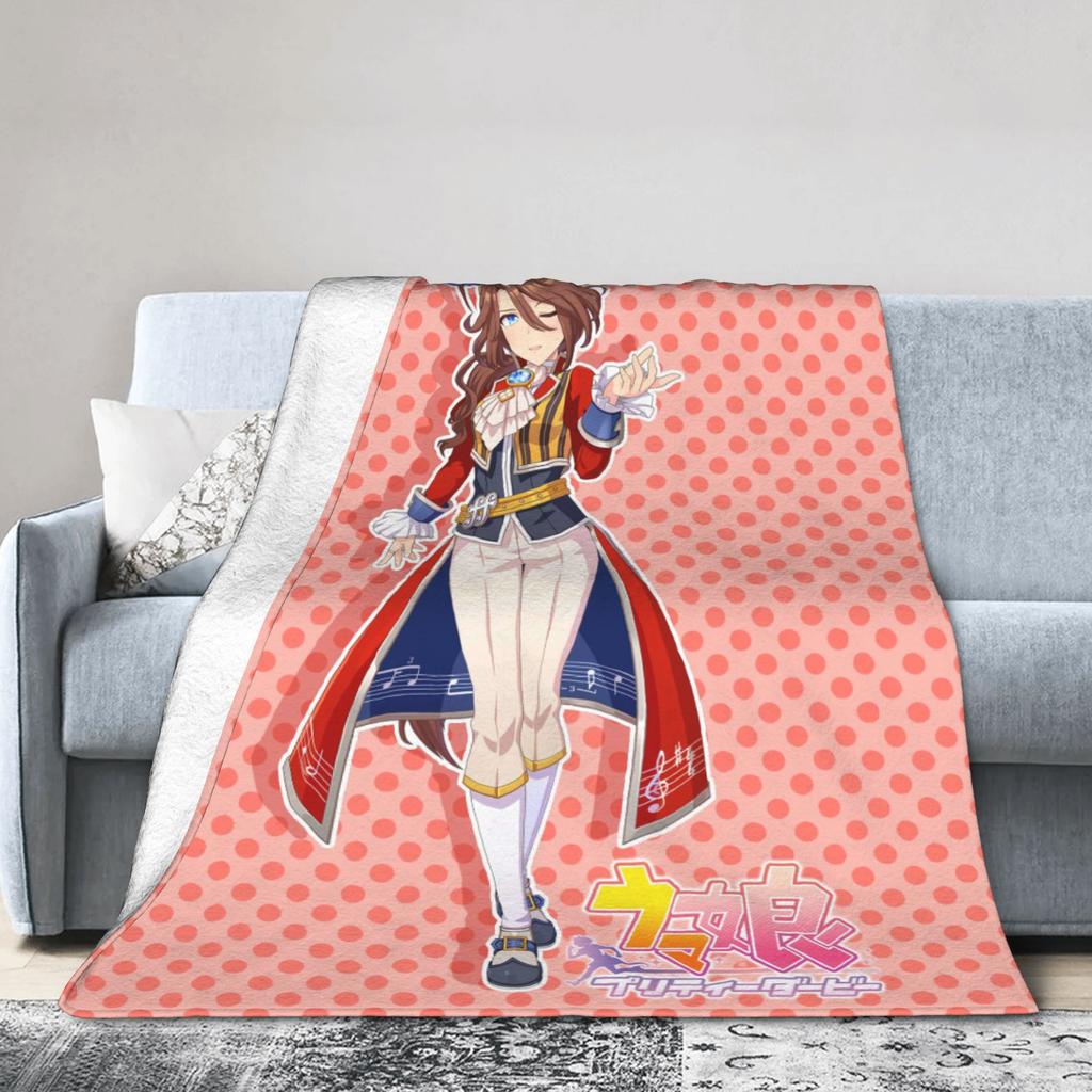 Nakayama Festa UmaMusume Pretty Derby Blankets Quality Soft Warm Throw Blanket Winter Girls Boys Home Decor Print Bedspread