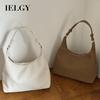 Ielgy Soft Leather Large-Capacity Portable Underarm Bag Casual Lazy Commuter Fashionable One-Shoulder Diagonal Bag