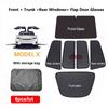 For Tesla Model X 2024 Front Rear Shield Glass Roof Sunshade Skylight Mesh Net Sunroof Blind Shading ModelX Sun Shades Visor