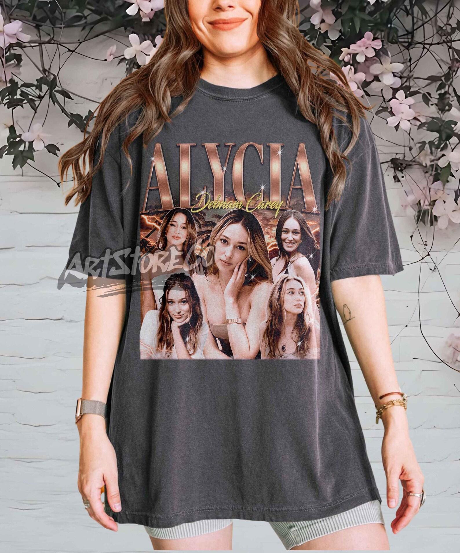 Alycia Debnam Carey Retro Portrait T-Shirt, Vintage Style Graphic Tee 2XL