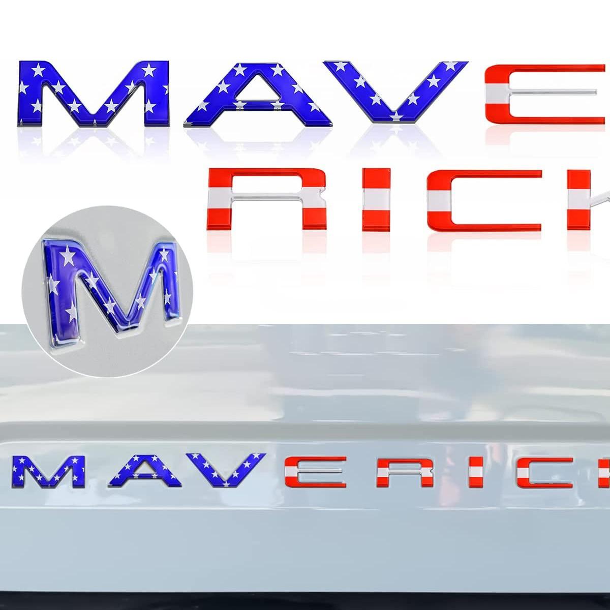 

1 шт. Наклейки з літерами 3D на задні двері пікапа Maverick, Задні емблеми, Декоративні аксесуари