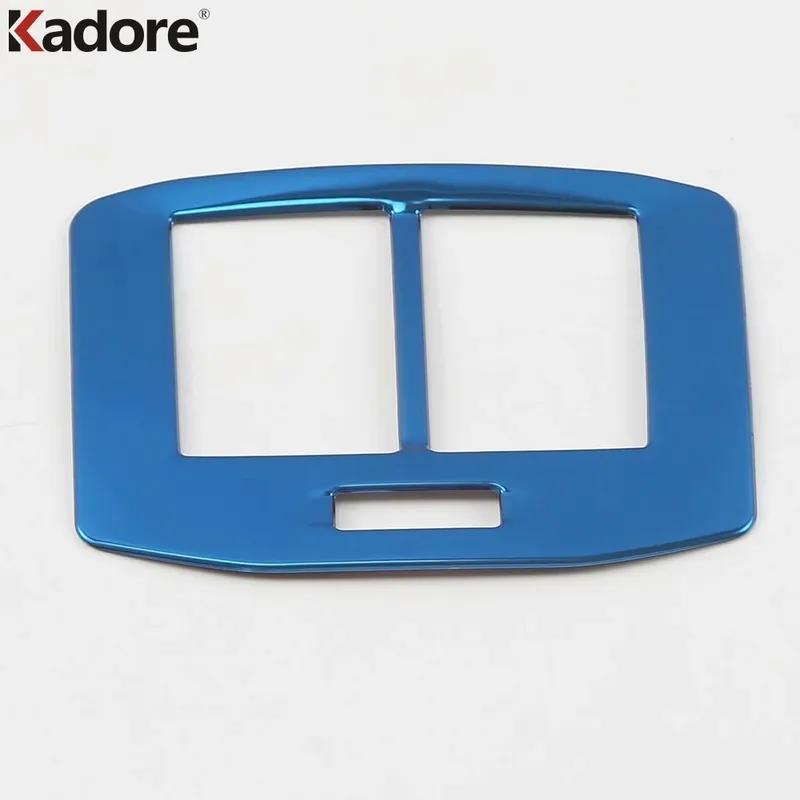 For Volkswagen VW T-Roc TROC 2017- 2024 Steel Car Armrest Box Rear Air Condition Vent Outlet Cover Trim Interior Accessories