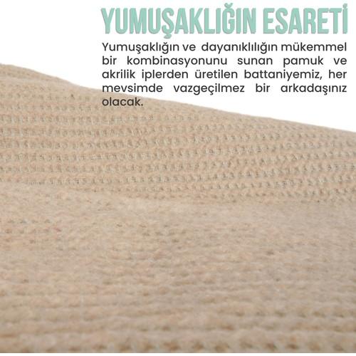 Verra Home Holly Cotton TV Blanket 150X200CM Beige