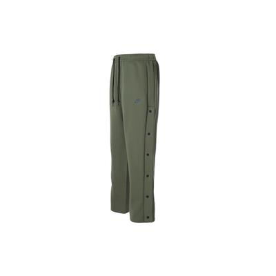 Tech Fleece Solid Color Loose Fit Snap Button Knit Sport Pants Men Bottoms Medium-Olive-Green FB8015-222