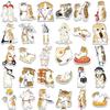 64Pcs/Set Cute Cat Stickers Skateboard Notebook Fridge Phone Guitar Luggage Decal Sticker Toy