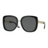 Versace Logo Square Sunglasses Women Sunglasses Black 0VE4407DGB1/8756