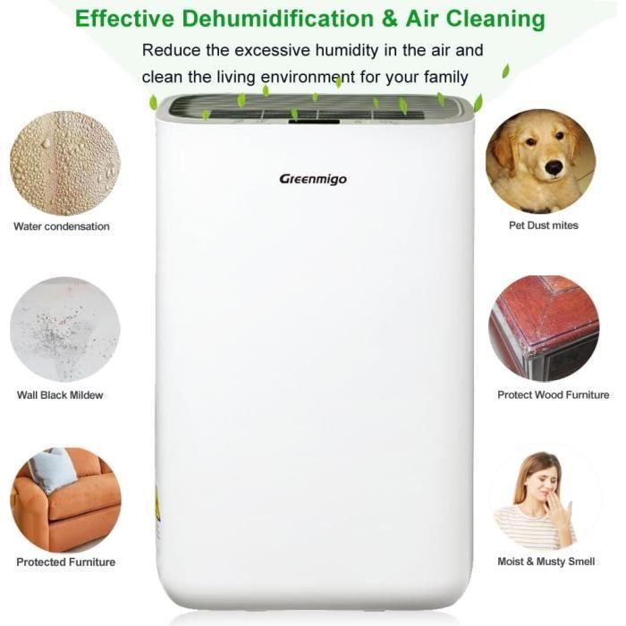 Déshumidificateur Electrique 10L24h Greenmigo ALPHA-Q10