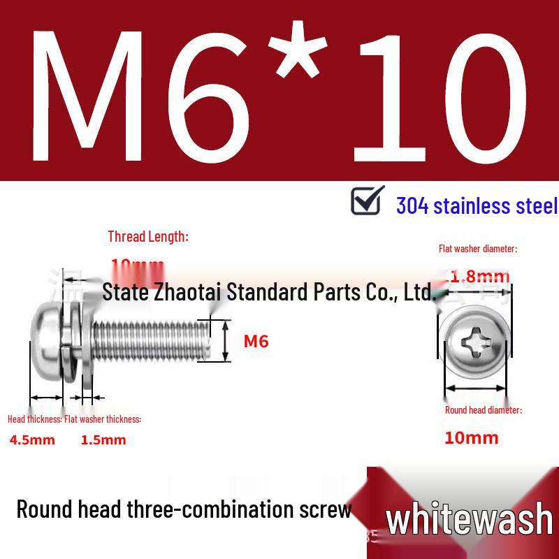 304 Stainless Steel Small Pan Head Phillips Screw