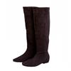 Suede Pile Boots Medium Knight Boots Women's Shoes 2025 Autumn and Winter Skinny Long Boots