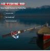 52cm Ultraleichte Glasfaser Winter Eisangelrute mit zweigeteiligem Griff
