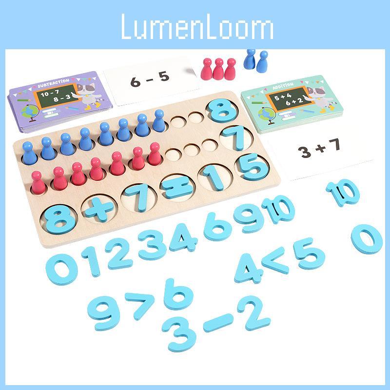 Wooden Educational Toy For Kids With Number Counting And Addition Skills For Early Learning