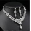 Bridal Necklace Earrings Set Wedding Jewelry Zircon Dress Accessories