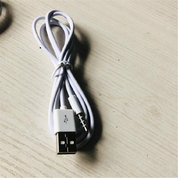 Durability 1M USB Audios Cable Compatible for Devices Data Transfer Charger Cable Male Auxs Audios to USB Cord