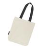 Neutral Twill Contrast Handle Tote Bag
