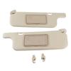 2Pcs Car Sun Visor Beige Makeup Mirror Sun Shielding Board For E120 E130 2001 To 2007 Ninth Generation