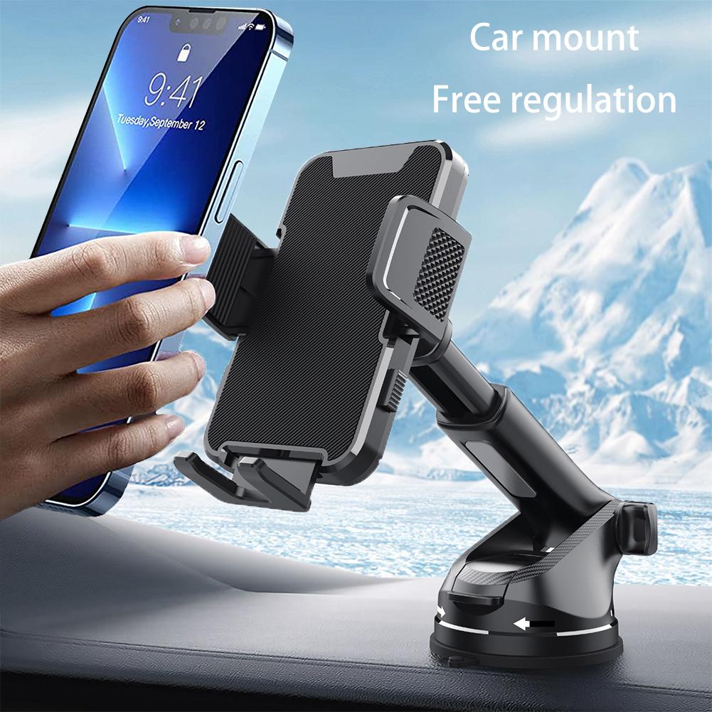 1-3PCS Portable Universal Gravity Sucker Car Phone Holder 360° Rotation Retractable Mobile Phone Stand for Trucks RVs Vehicles