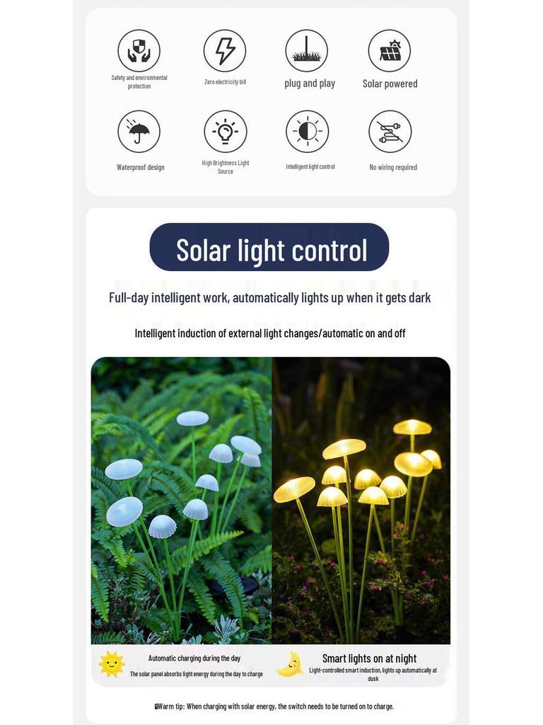 Solar Jellyfish String Lights – Outdoor Garden & Balcony Decoration