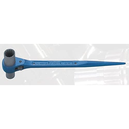 TOP Industrial (TOP) Long Socket Ratchet Wrench, 13x17mm, Shino, Forged, Blue, Scaffolding, Residential, Construction Tools, RM-13x17L, Tsubame-Sanjo,