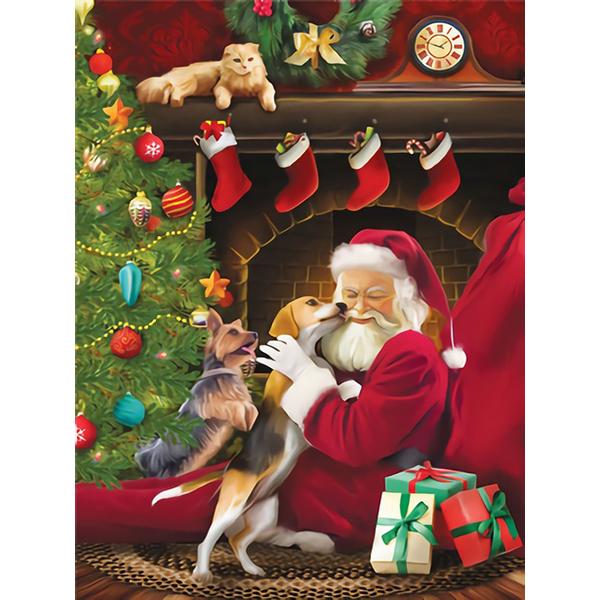 5D Diamond Painting Cartoon Santa Claus Diy Diamond Embroidery Christmas Landscape Cross Stitch Rhinestone Mosaic Christmas Gift