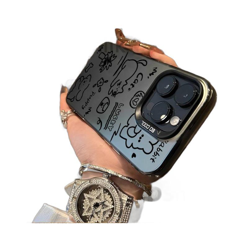 iPhone 15 Pro Laser-Engraved Anti-Drop Hard Case for Apple 13, 14, 15 Series