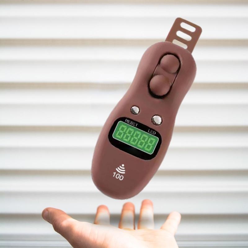 Elektronischer Handzähler mit großem LCD-Bildschirm und Fingerzählfunktion für Gebete, Meditation und Yoga – ideal zum Stressabbau und Zurücksetzen.