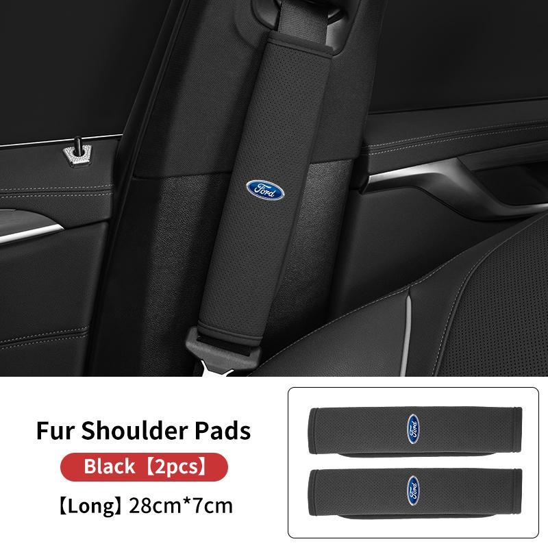For Ford Car Styling Seat Belt Shoulder Cover Neck Protector Auto Interior Accessories Focus Mk2 Mk3 Mk4 Fiesta Ranger Mondeo