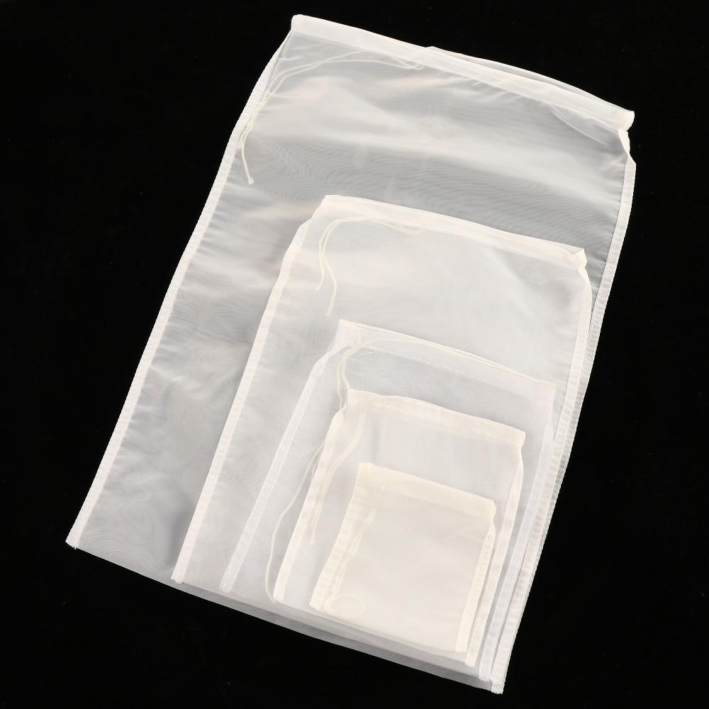 Nylon 200mesh Almond Nut Soy Milk Cheesecloth Food Grade Strainer Bag Filter Colander