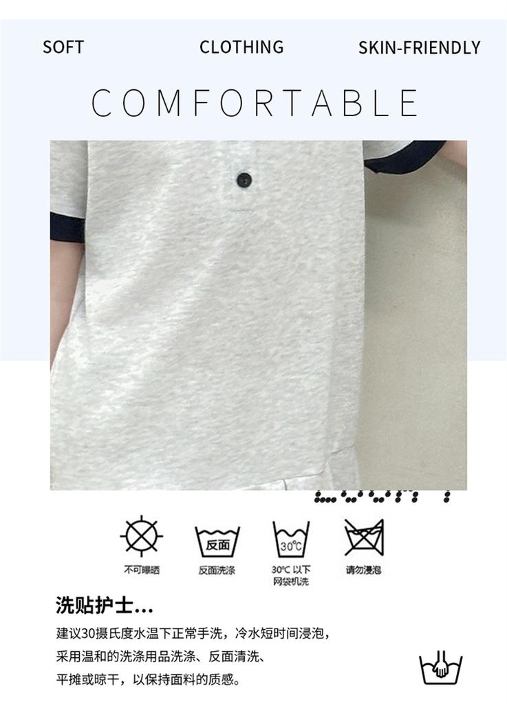 Girls' Short Sleeved Polo Shirt Dress Summer Dress 2026 New Style for Children, Middle-aged and Young Girls, Summer College Style