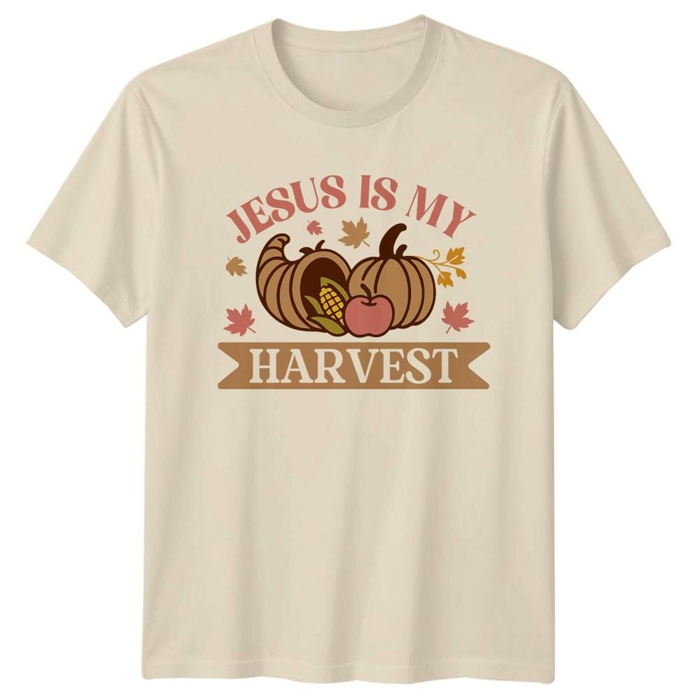 Jesus Is My Harvest TShirt Autumn Thanksgiving Christian Faith
