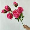Mini Flower Artificial Rose Wedding Hotel Restaurant Desktop Decoration Ornament