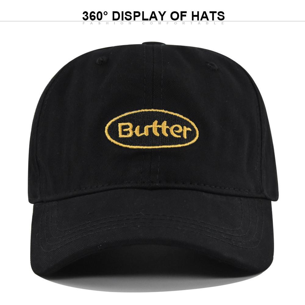 Cap Butter Baseball Letter Embroidered Duckbill Cap Sunshade Hat Cotton Material