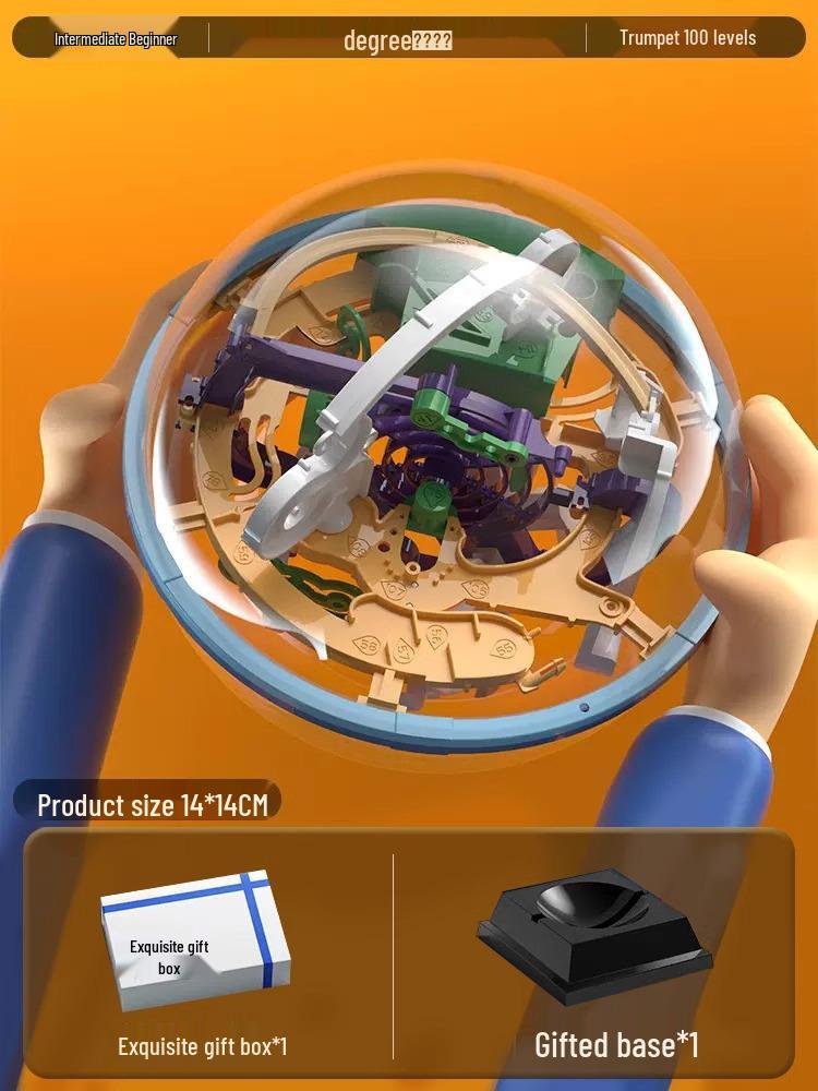 Kids' 3D Maze Ball: Enhance Balance, Concentration & Brain Power