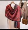 Hangzhou Silk Fragrant Cloud Yarn Silk Scarf Two-Color Double-Sided Printing Scarf Handmade Curling Women'S Shawl National Style Printing