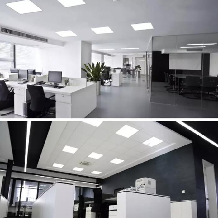 LED panel 40W Čtvercový Matný Chrom