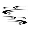 For Camper RV Trailer Stripes Graphics DIY Vinyl Graphics Kit Decals Car Stickers