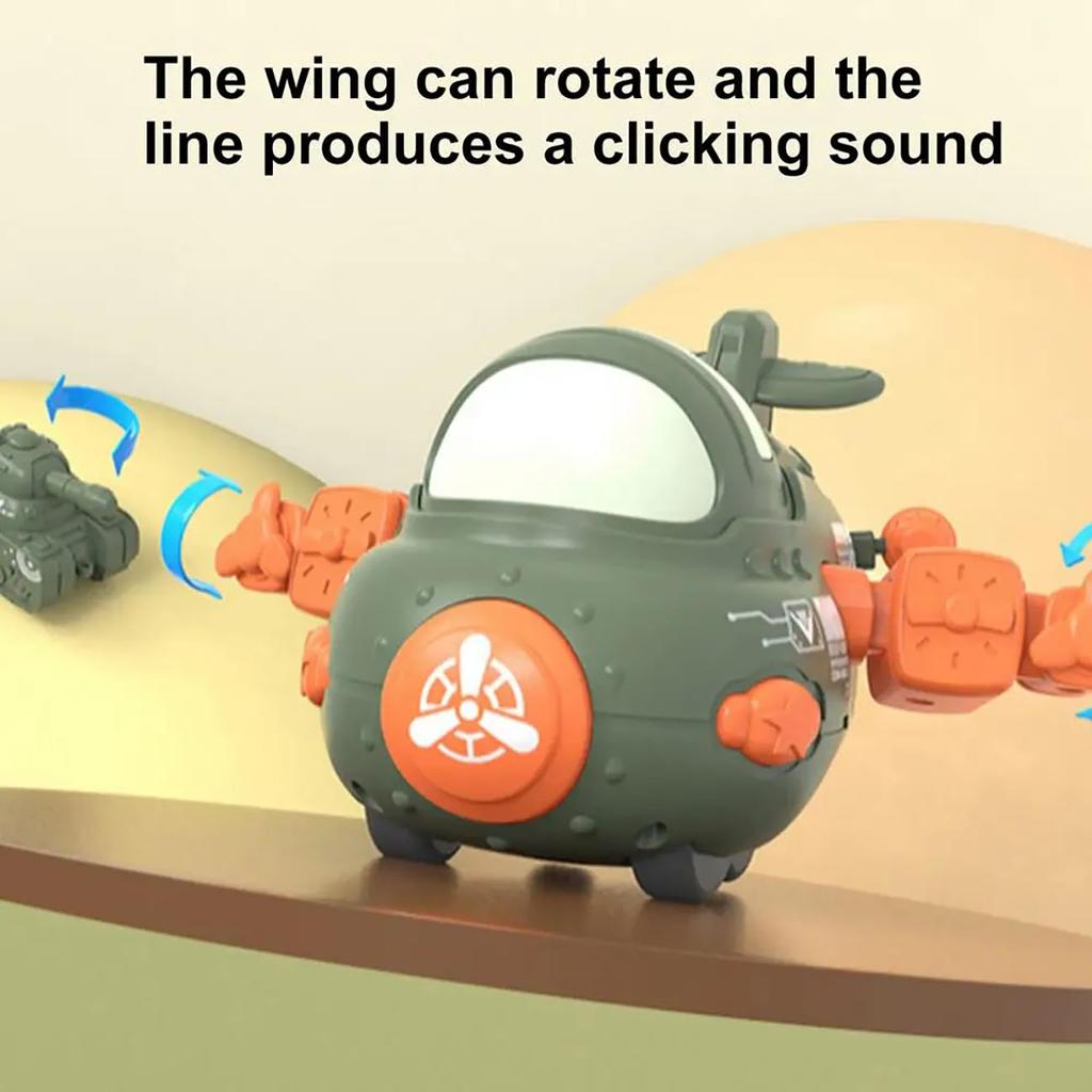 Inertia Airplane Toy For Children Cute Friction Powered Airplane Model 360 Rotating Wing Dream Aeroplane For Kids Birthday Gifts