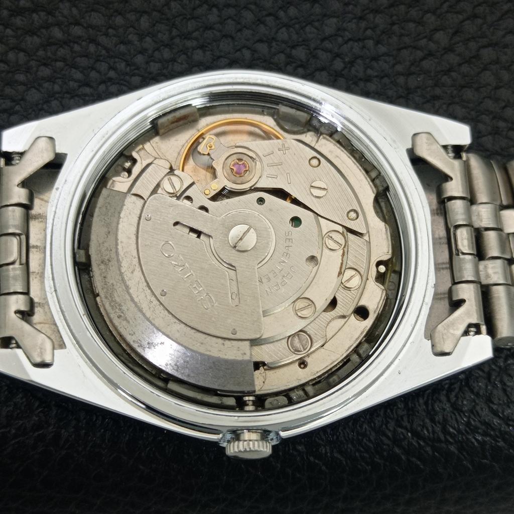 VINTAGE SEIKO 5 AUTOMATIC 6309A REFURBISHED JAPAN MENS SILVER WATCH a442497-1