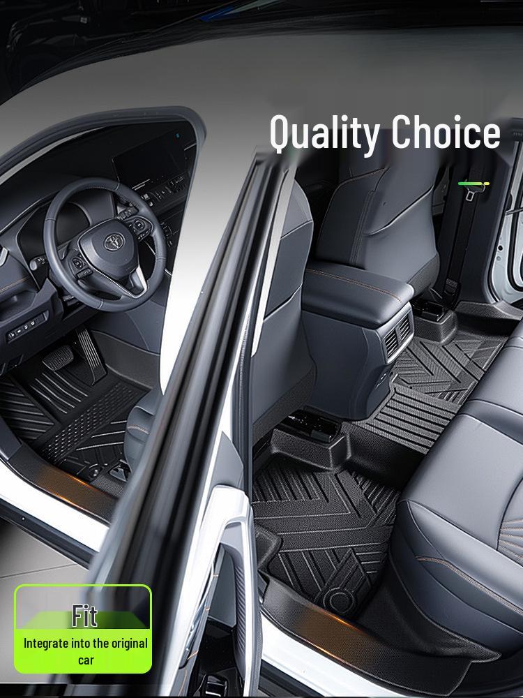 Yongjue TPE Full Coverage Floor Mats for RAV4 - Stylish Car Interior Decor