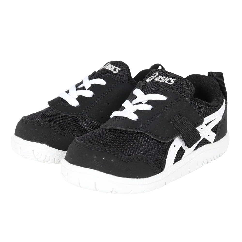 Baby shoes with one Mycel cm [Sukusuku] belt, Baby, Black/White 327, 15.0