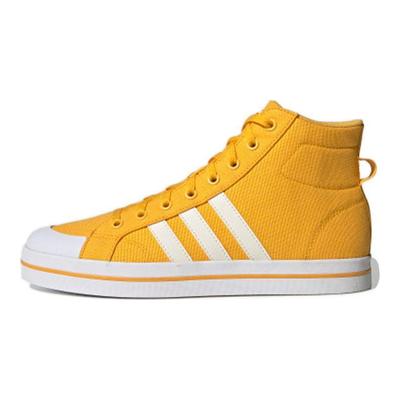 Neo Bravada Mid Canvas Slipbestendig Duurzaam Ademend Hoge Top Skate Schoenen Heren Sneakers Geel Wit FX9062