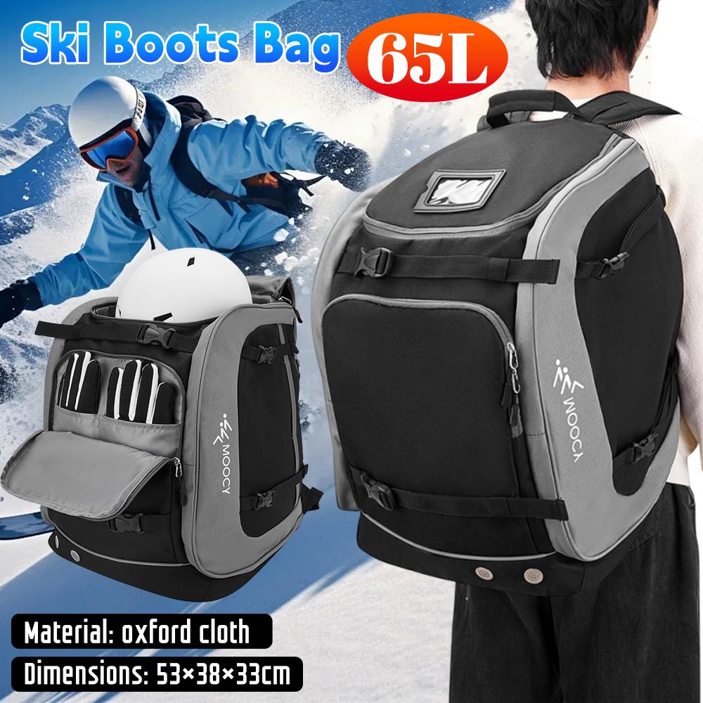 Roller Skate Bag Ice Skate Shoes Bag Oxford Cloth Ski Snow Boots Bag Multi-Compartments Ice-Skating Shoulder Bag for Ski Sports