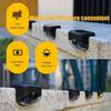 Solar Stair Riser Lights Waterproof Wall Mounted LED for Outdoor Steps Balcony Fence and Garden Accent Lighting