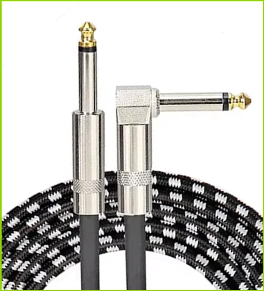 6.35mm Audio Cables TRS 1/4 Inch 6.5mm Audio Cable for Electric Guitar Bass 1.5/3/6M Gold Plated Shielded Low Noice Jack Cable
