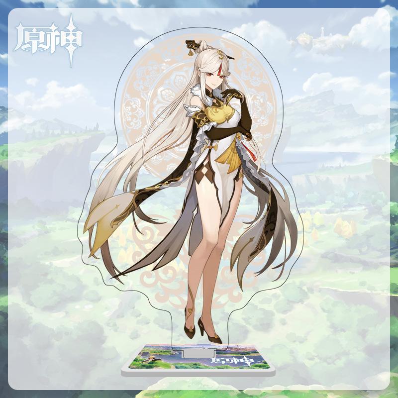 16cm Height Acrylic Large Stand-up Display Featuring Characters From Mondstadt and Liyue In Genshin